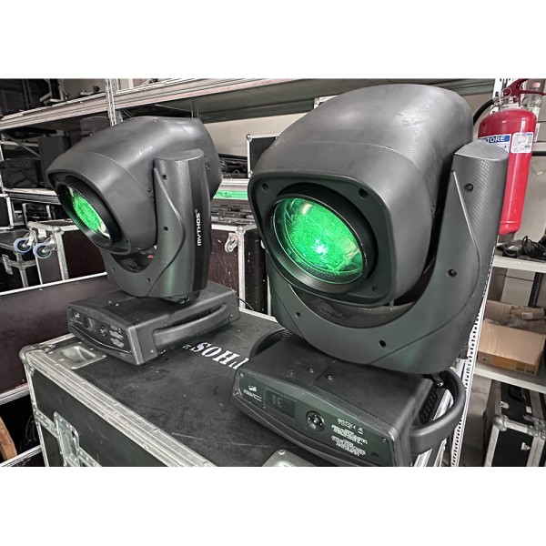 12 coppie di teste mobili Mythos 2 con flightcase - Usate in buono stato