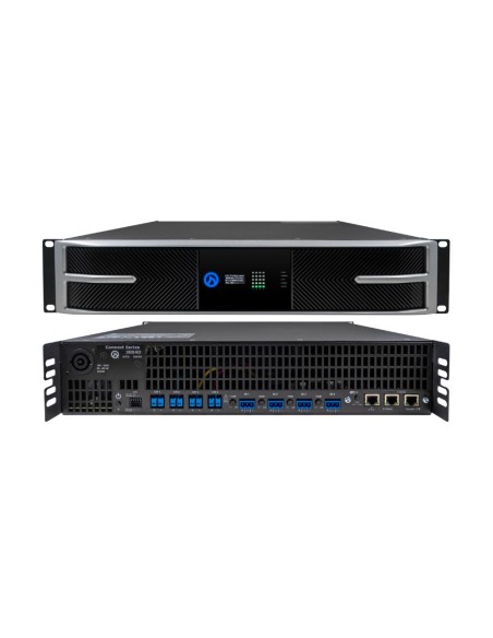 Amplificatore 4 canali 3000 watt per canale a 4/8 ohm - 70/100 volt, DSP integrata, IoT, WiFi, Dante