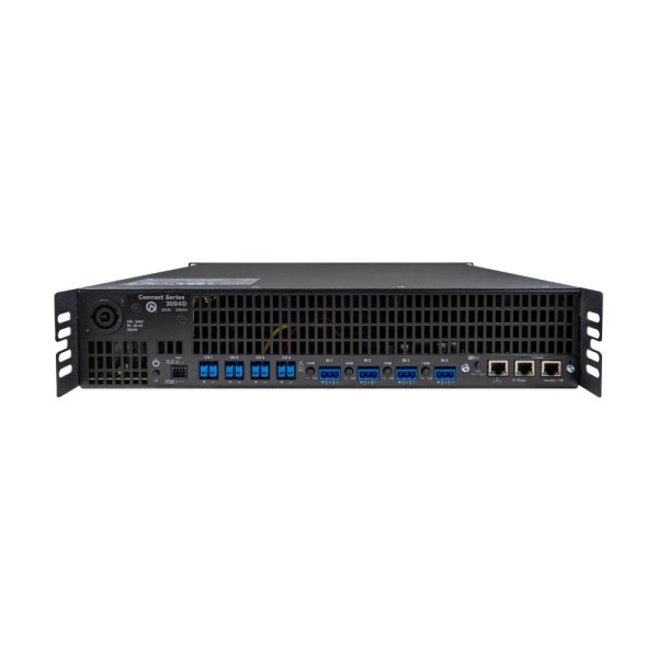 Amplificatore 4 canali 3000 watt per canale a 4/8 ohm - 70/100 volt, DSP integrata, IoT, WiFi, Dante