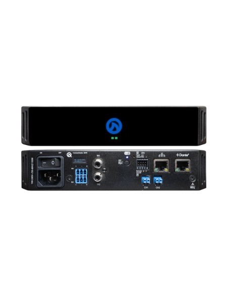 Amplificatore 2 canali 120 watt per canale a 4/8 ohm - 70/100 volt, DSP integrata, IoT, WiFi, Dante