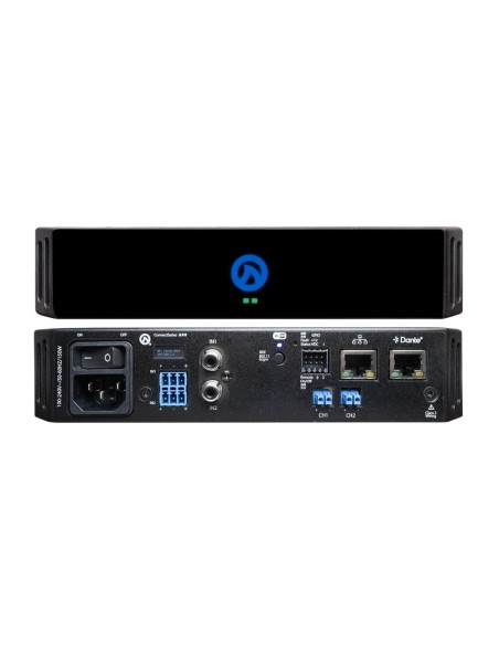 Amplificatore 2 canali 60 watt per canale a 4/8 ohm - 70/100 volt, DSP integrata, IoT, WiFi, Dante