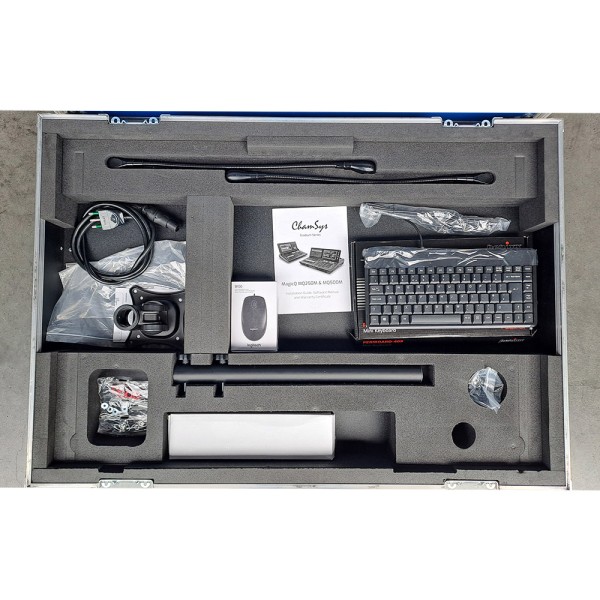 Console luci ChamSys MagicQ MQ500M+ Stadium con flight case e accessori - Usata in ottimo stato