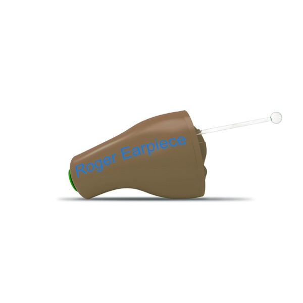 Roger Earpiece v2 - Ricevitore wireless invisibile, colore Brown