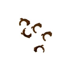 Battery door Roger Earpiece exchange set - Kit di sostituzione sportello batteria, colore Brown