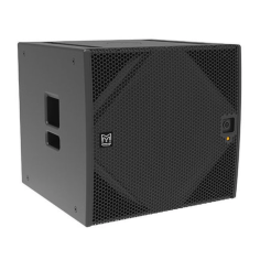 Diffusore sub woofer 1x18", 38Hz – 100Hz ±3dB, -10dB @ 31Hz. 143dB peak