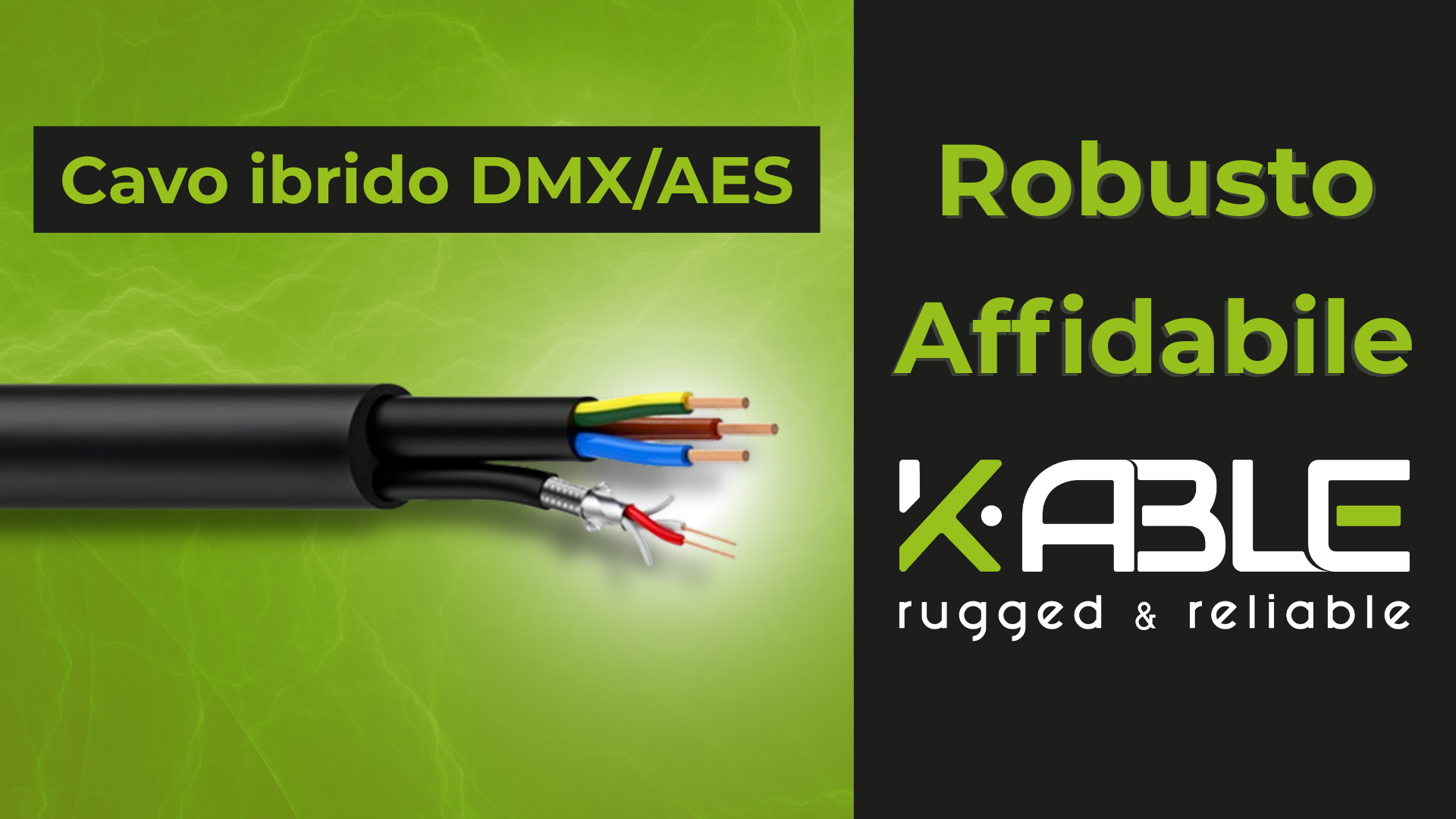 KABLE: scopri i nuovi cavi professionali Made in Italy per il Live/Touring