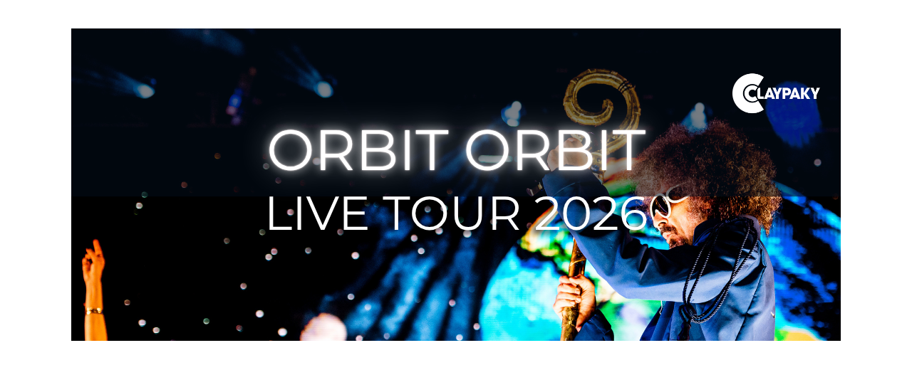 ORBIT ORBIT LIVE TOUR 2026: CLAYPAKY ACCOMPAGNA IL RITORNO IN SCENA DI CAPAREZZA