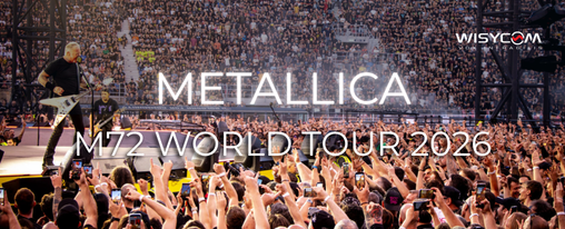 METALLICA M72 WORLD TOUR: WISYCOM RF OVER FIBER RIDEFINISCE LA CONNETTIVITÀ WIRELESS